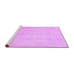 Sideview of Machine Washable Oriental Purple Traditional Area Rugs, wshabs2583pur