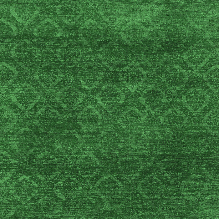 Square Abstract Emerald Green Modern Rug, abs2584emgrn