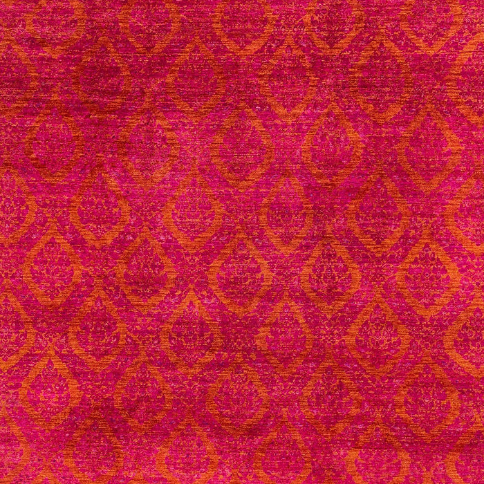 Machine Washable Abstract Red Rug, wshabs2584