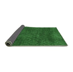 Sideview of Abstract Emerald Green Modern Rug, abs2584emgrn