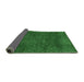 Sideview of Abstract Emerald Green Modern Rug, abs2584emgrn