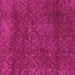 Square Abstract Purple Modern Rug, abs2584pur