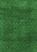 Machine Washable Abstract Emerald Green Modern Area Rugs, wshabs2584emgrn