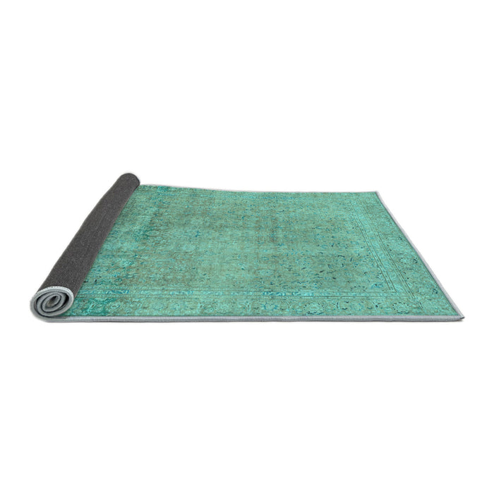 Sideview of Abstract Light Blue Modern Rug, abs2585lblu