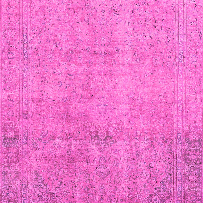 Machine Washable Abstract Pink Modern Rug, wshabs2585pnk