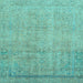 Square Abstract Light Blue Modern Rug, abs2585lblu