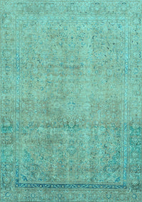 Abstract Light Blue Modern Rug, abs2585lblu