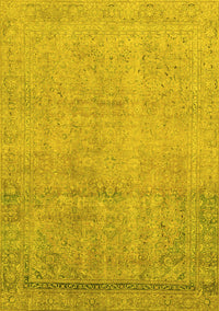 Abstract Yellow Modern Rug, abs2585yw