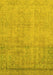 Abstract Yellow Modern Rug, abs2585yw