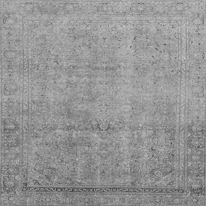 Square Machine Washable Abstract Gray Modern Rug, wshabs2585gry