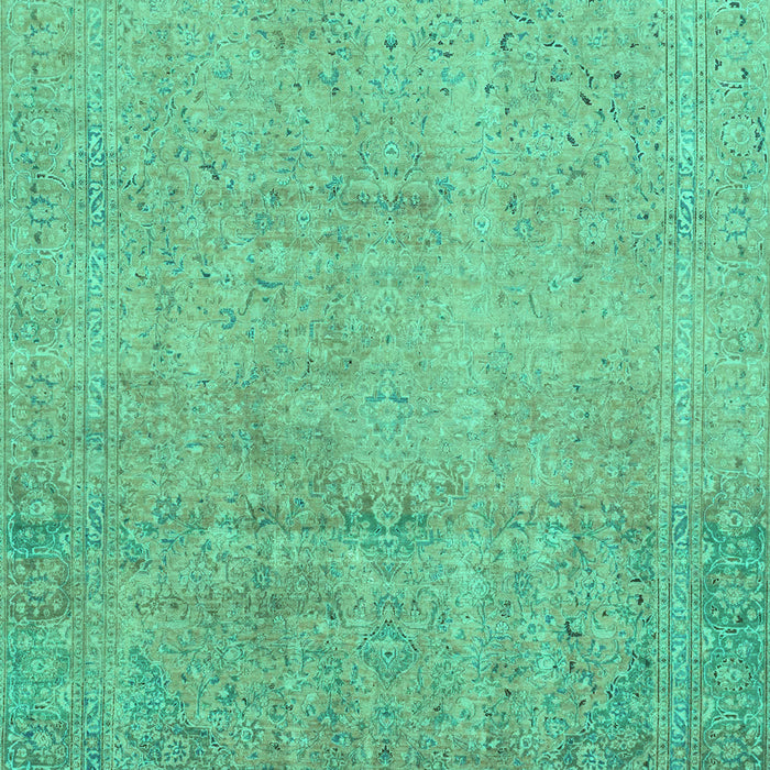 Machine Washable Abstract Turquoise Modern Area Rugs, wshabs2585turq