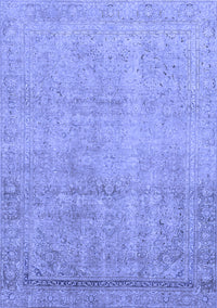 Abstract Blue Modern Rug, abs2585blu