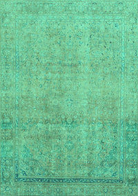 Abstract Turquoise Modern Rug, abs2585turq