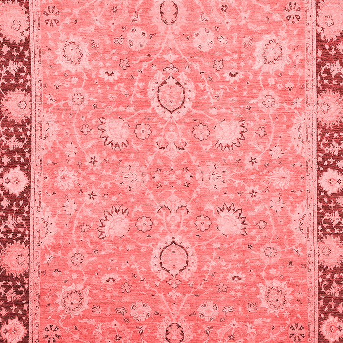 Machine Washable Oriental Red Traditional Rug, wshabs2586red