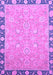 Machine Washable Oriental Purple Traditional Area Rugs, wshabs2586pur