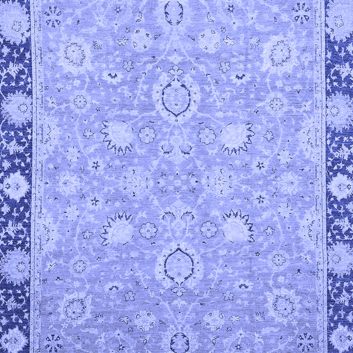Machine Washable Oriental Blue Traditional Rug, wshabs2586blu