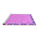 Sideview of Machine Washable Oriental Purple Traditional Area Rugs, wshabs2586pur