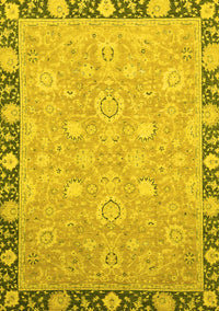 Oriental Yellow Traditional Rug, abs2586yw