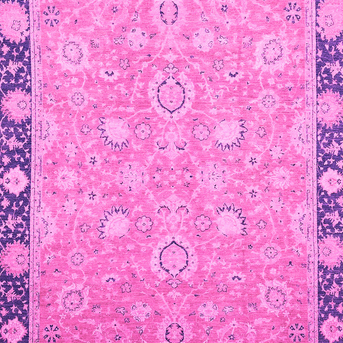 Machine Washable Oriental Pink Traditional Rug, wshabs2586pnk