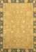 Machine Washable Oriental Brown Traditional Rug, wshabs2586brn