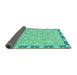 Sideview of Oriental Turquoise Traditional Rug, abs2586turq