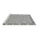 Sideview of Machine Washable Oriental Gray Traditional Rug, wshabs2586gry