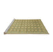 Sideview of Machine Washable Abstract Caramel Brown Rug, wshabs2587