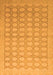 Machine Washable Oriental Orange Traditional Area Rugs, wshabs2587org