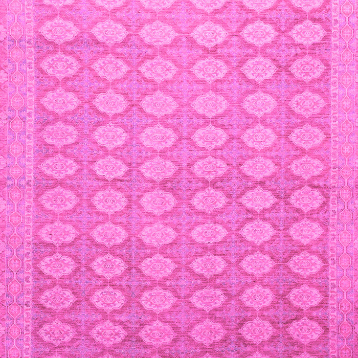 Machine Washable Oriental Pink Traditional Rug, wshabs2587pnk