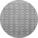 Round Machine Washable Oriental Gray Traditional Rug, wshabs2587gry