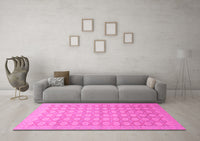 Machine Washable Oriental Pink Traditional Rug, wshabs2587pnk