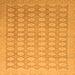 Square Oriental Orange Traditional Rug, abs2587org