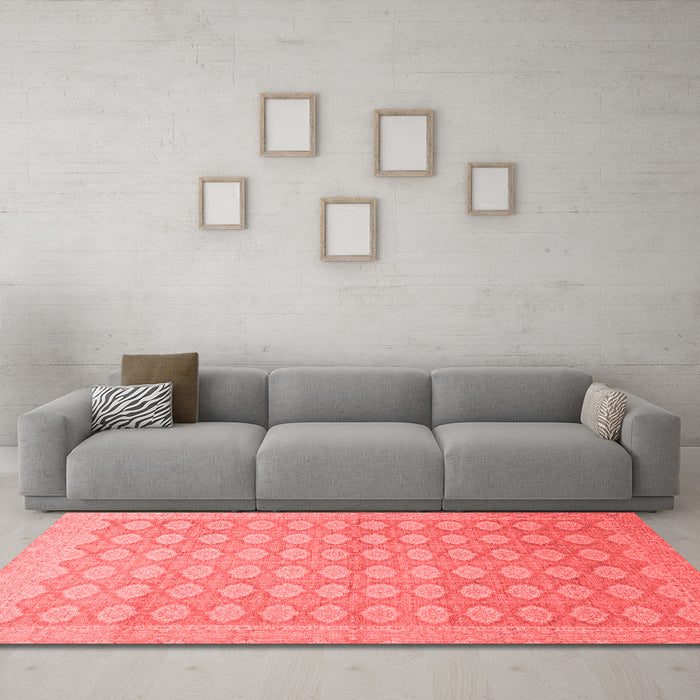 Traditional Red Washable Rugs