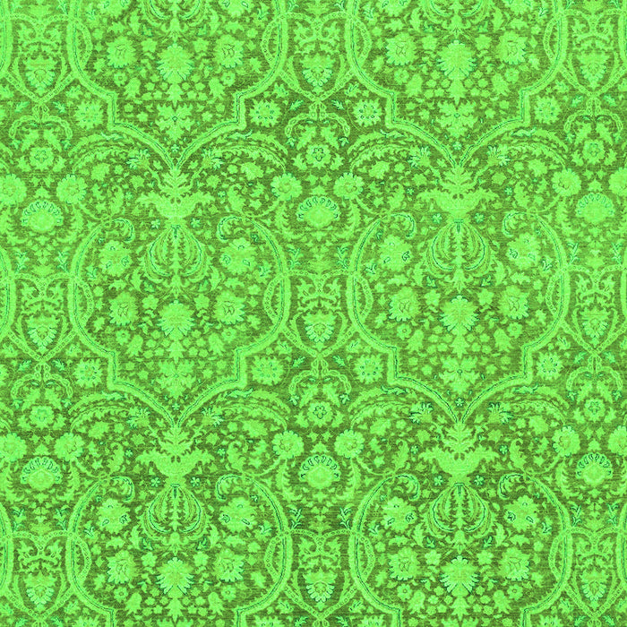 Machine Washable Abstract Green Modern Area Rugs, wshabs2588grn