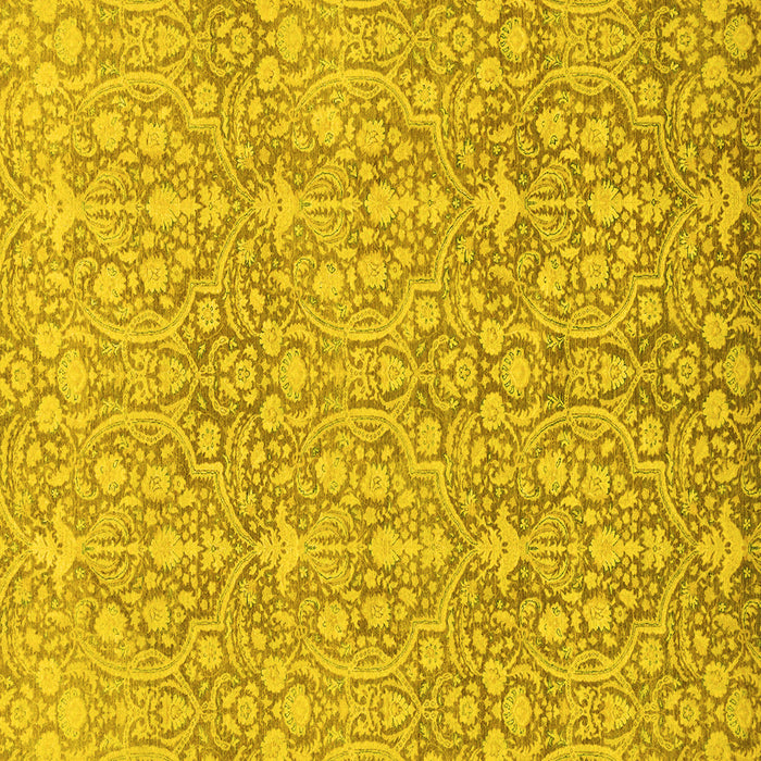 Square Abstract Yellow Modern Rug, abs2588yw
