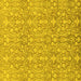 Square Abstract Yellow Modern Rug, abs2588yw