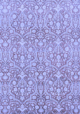 Abstract Blue Modern Rug, abs2588blu