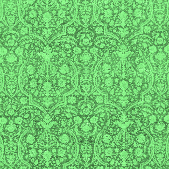 Machine Washable Abstract Emerald Green Modern Area Rugs, wshabs2588emgrn