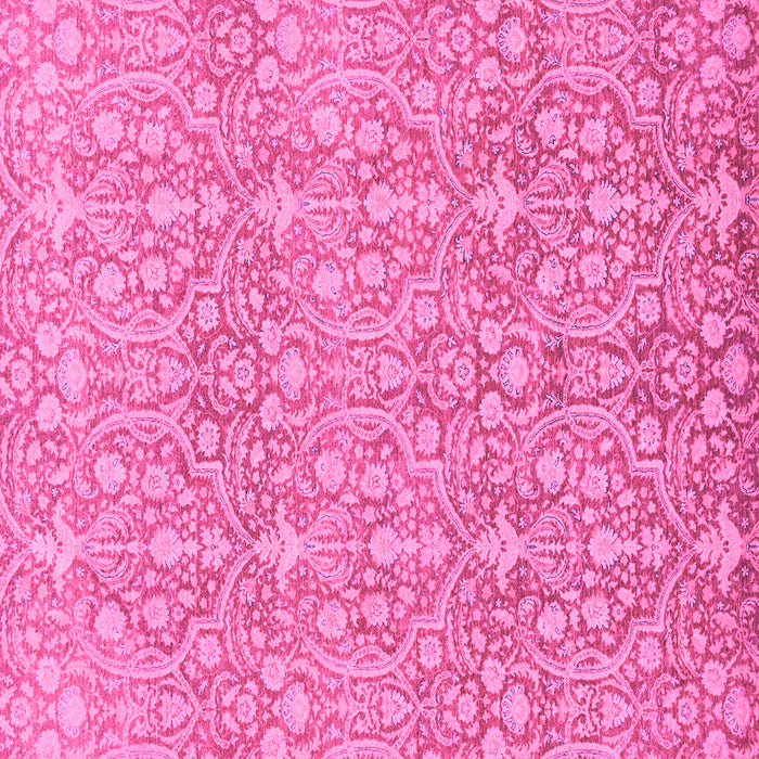 Square Machine Washable Abstract Pink Modern Rug, wshabs2588pnk