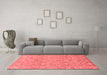 Modern Red Washable Rugs