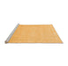 Sideview of Machine Washable Abstract Orange Modern Area Rugs, wshabs2589org