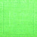 Square Machine Washable Abstract Green Modern Area Rugs, wshabs2589grn