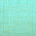 Square Abstract Light Blue Modern Rug, abs2589lblu