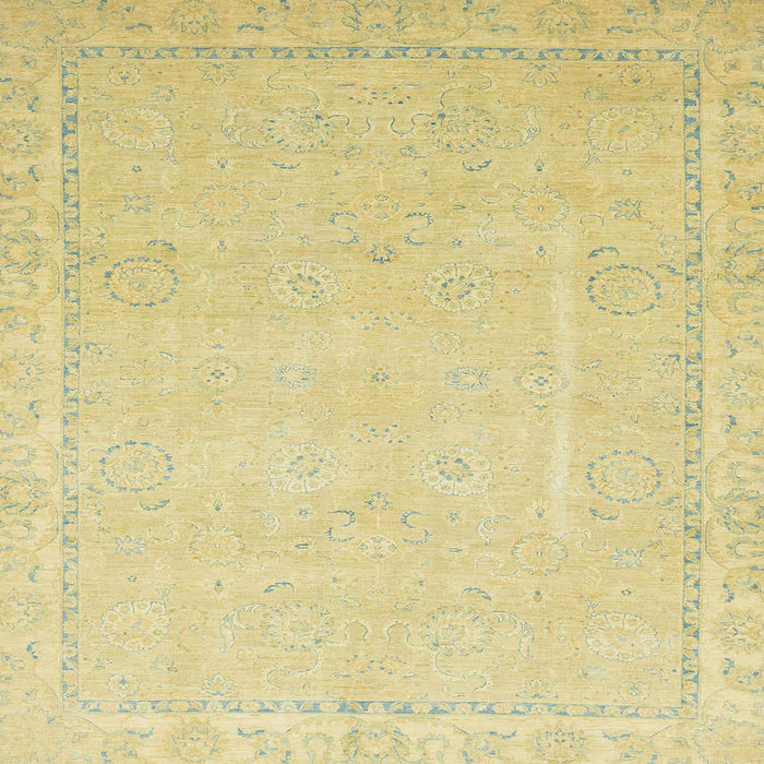 Square Machine Washable Abstract Mustard Yellow Rug, wshabs2589
