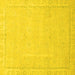 Square Abstract Yellow Modern Rug, abs2589yw