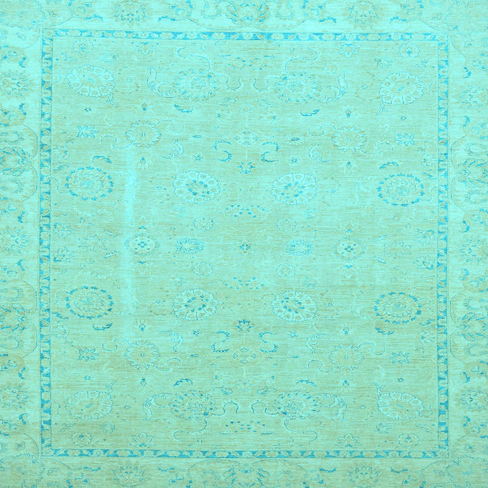 Square Machine Washable Abstract Light Blue Modern Rug, wshabs2589lblu