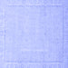 Square Abstract Blue Modern Rug, abs2589blu