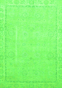 Abstract Green Modern Rug, abs2589grn