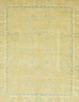 Abstract Mustard Yellow Modern Rug, abs2589