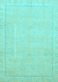 Abstract Light Blue Modern Rug, abs2589lblu